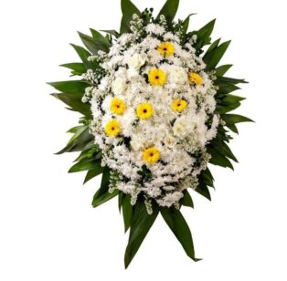 Coroa de flores onix