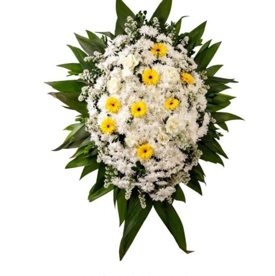 Coroa de flores onix